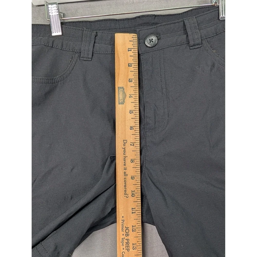 Eddie Bauer Womens Horizon Guide Shorts Black Size 12 Hiking Outdoor Travel 7239
